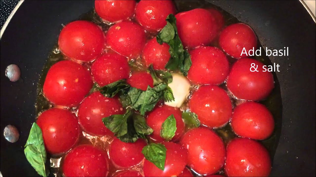 Fresh Campari Tomato Sauce with Linguine Fine YouTube