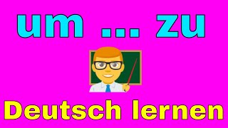 UM ... ZU , deutsche Grammatik #umzu