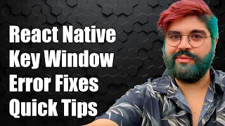 React Native No Dimension Set for Key Window Error: Solutions & Fixes