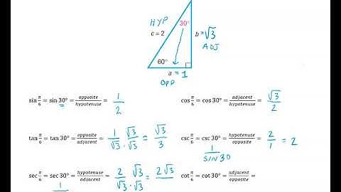 7.3 Computing the Values of Trig Functions of Acute Angles Video 3