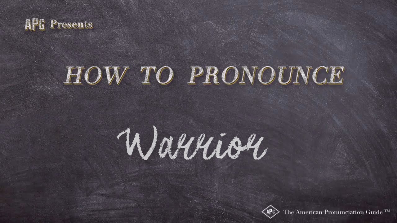 How To Pronounce Warrior (Real Life Examples!)