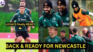 Fernandes,Rashford,Martinez,Amad,Maguire,Martial | Man United training & injury update vs Newcastle