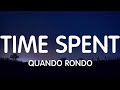 Quando Rondo Time Spent Lyrics New Song mp3