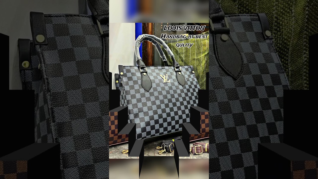 LV handbag 1zip compartment 1inner pocket and detachable belt 