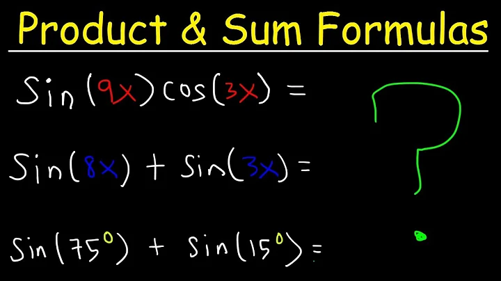 Product To Sum Identities and Sum To Product Formulas - Trigonometry