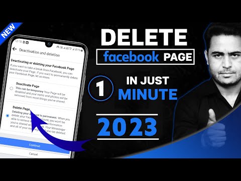 Video: How To Delete A Facebook Page