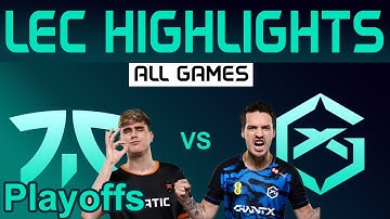 FNC vs GX Highlights ALL GAMES R1 LEC Spring Playoffs 2024 Fnatic vs GIANTX by Onivia
