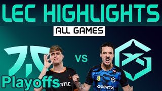 FNC vs GX Highlights ALL GAMES R1 LEC Spring Playoffs 2024 Fnatic vs GIANTX by Onivia