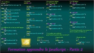 Formation apprendre le JavaScript - Partie 2/11
