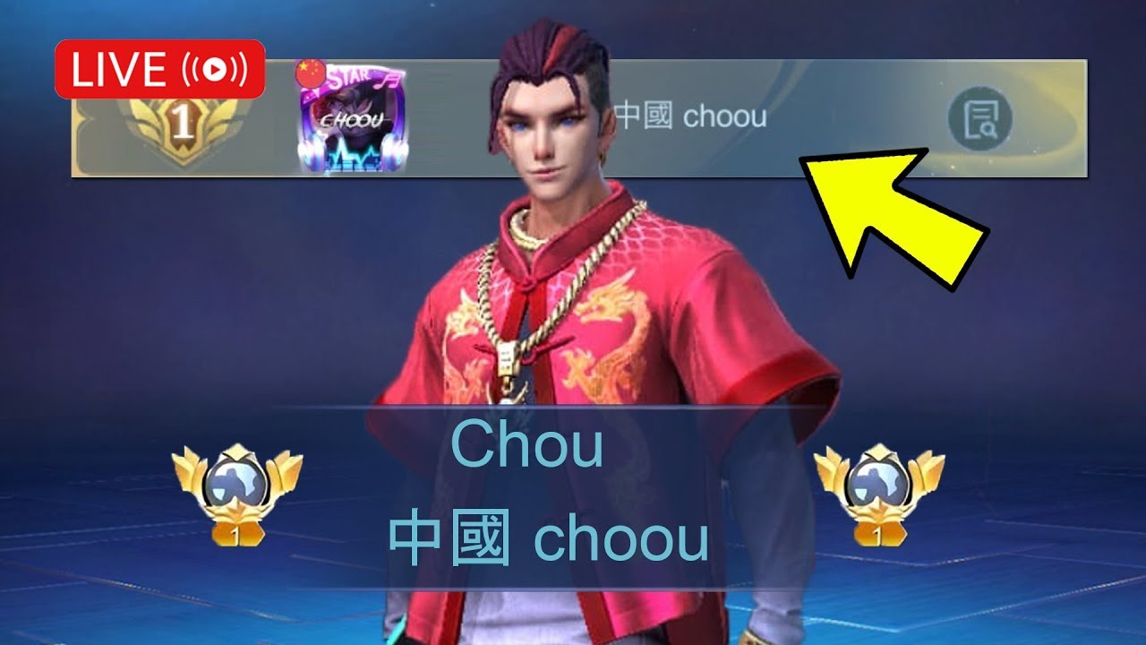 TOP GLOBAL CHOU TUTORIAL BEST BUILD LIVESTREAM!! - MLBB