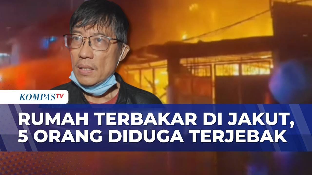 Ngeri! Kebakaran Hanguskan 4 Rumah di Penjaringan Jakut, 5 Penghuni Diduga Terjebak