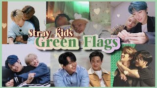 Stray Kids representing green flags aka rising my standards