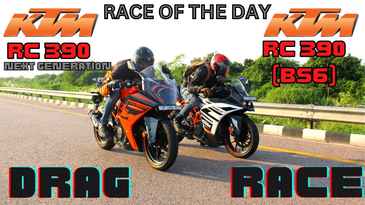 2022 KTM RC390  vs KTM RC390 BS6 DRAG RACE | RACE OF THE DAY | Who Will Win ??