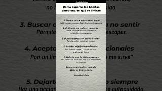 Hábitos emocionales que debes romper #motivacion#mentalidadenfoque#desarrollopersonal#shorts#actitud