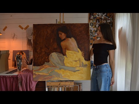 Art Vlog | Painting BIG, a first attempt!