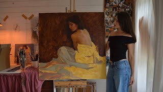 Art Vlog | Painting BIG, a first attempt!