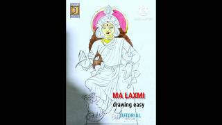 Ma Laxmi Drawing Easy2 How To Draw Laxmishortsshort art viral