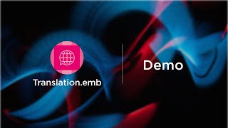 #Demo​ - Translation.emb