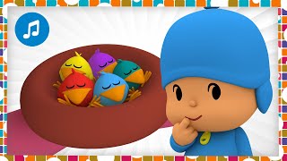 🐦🎶CANCIONES INFANTILES de POCOYÓ - Cinco pajaritos | Caricaturas y dibujos animados