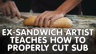 Ex-Sandwich Artist Teaches How to Properly Cut Sub | Hit105 screenshot 5