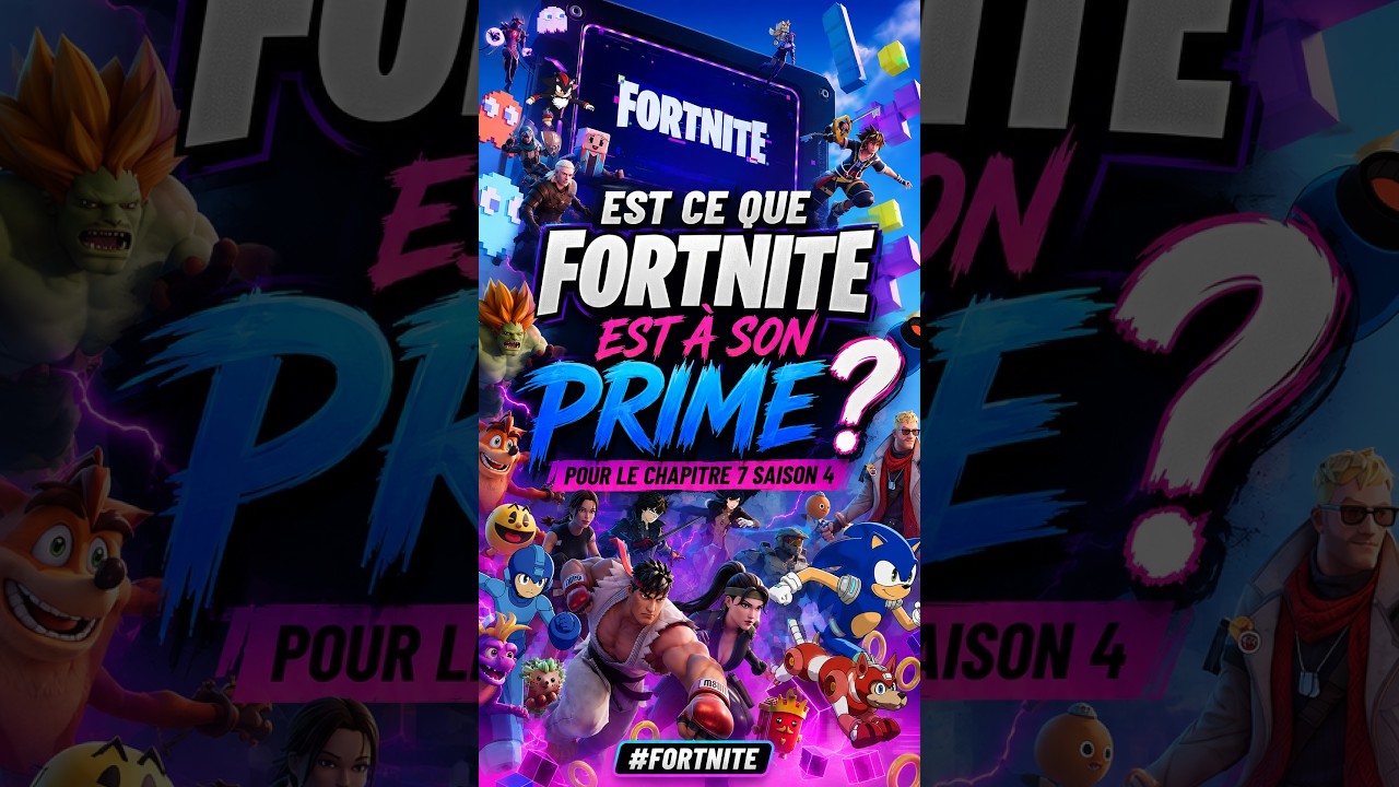 Est ce que Fortnite est à son prime pour le chapitre 7 saison 4 ? #fortnite