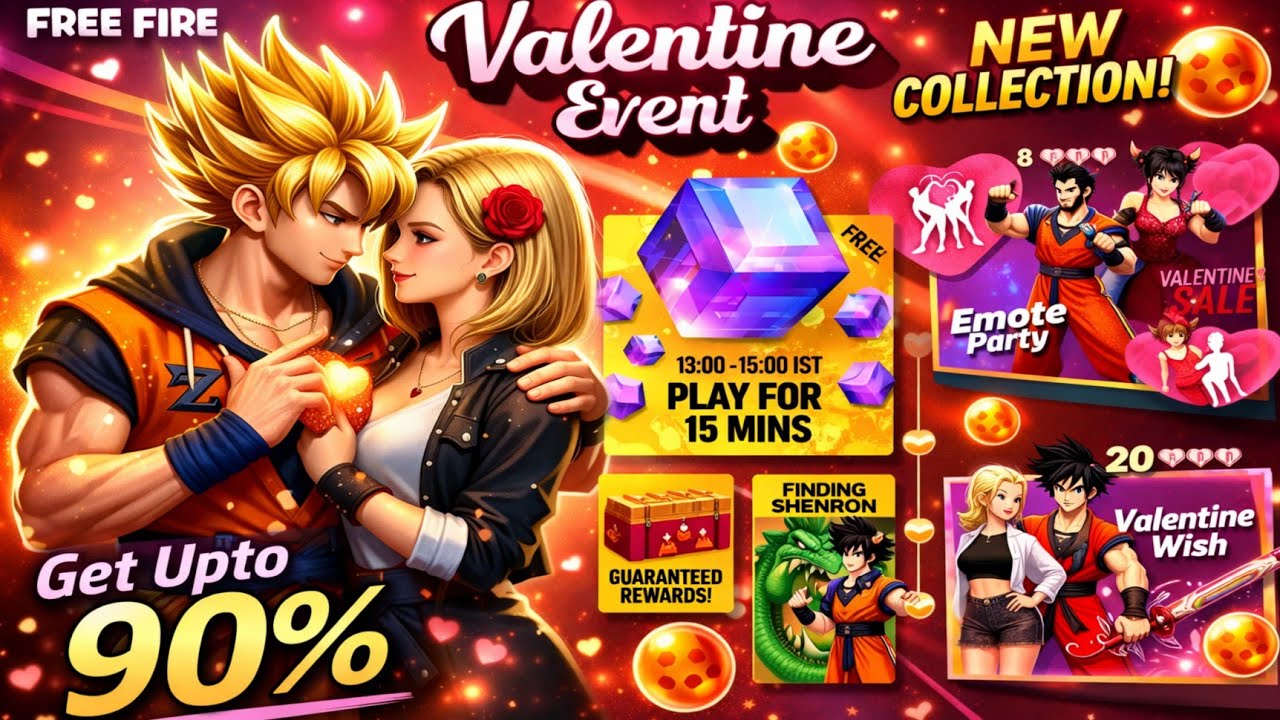 Valentine Event Full Review 🤯💥 | Free Fire New Event Today | New Update Free Fire 