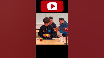 #yiheng wang got 4.11 #worldrecord ao5 😱😱#youtubeshorts