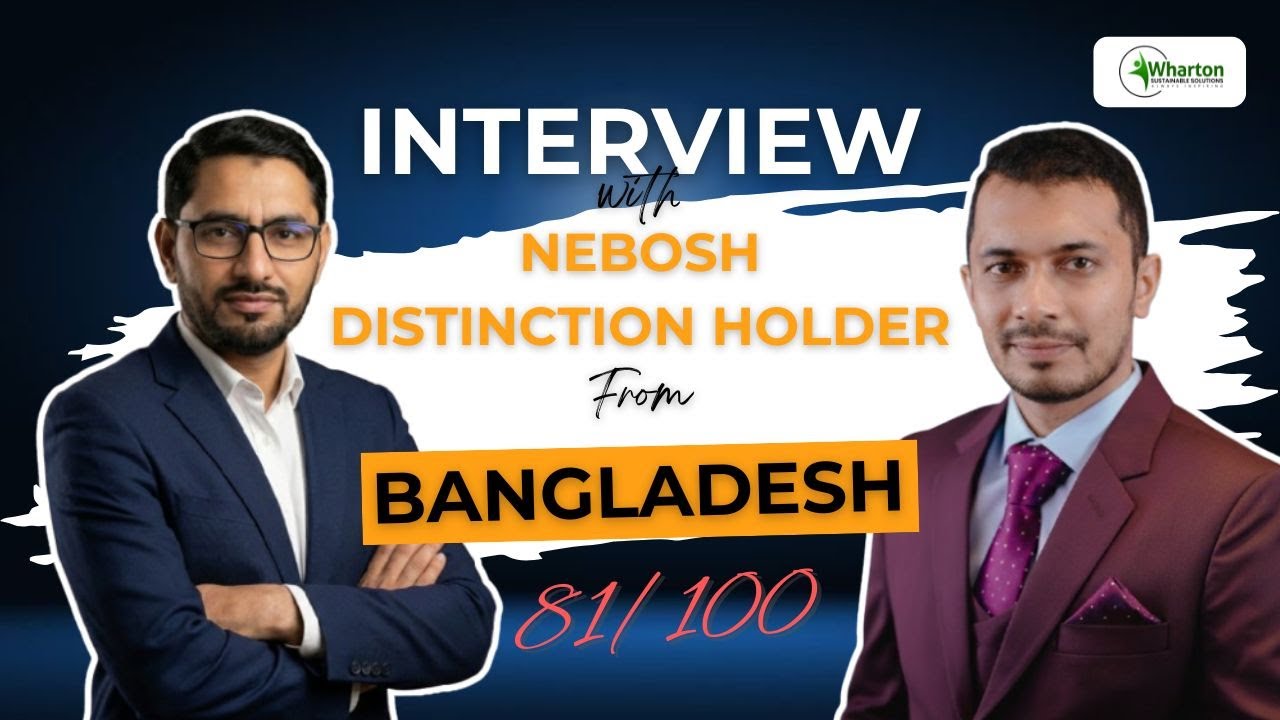 Bangladeshi Student Cleared NEBOSH with 81% Marks | MD Akram Mostafa’s Wharton Journey
