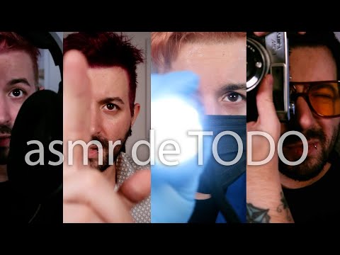asmr TE HAGO DE TODO durante una HORA (test vista, medico, test de atención)