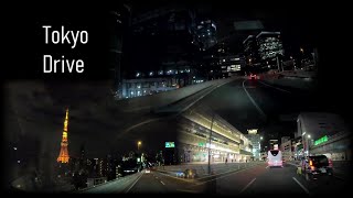 Tokyo Drive【スカイツリー、東京タワー、味の素スタジアム】Driving around Tokyo night　ไดรฟ์ โตเกียว คืน