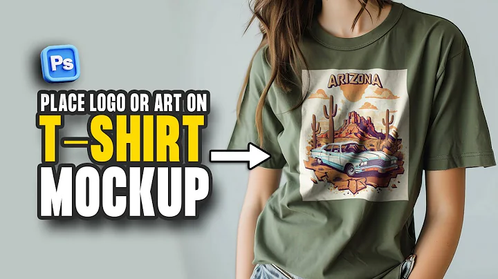 How to place logo or art on t-shirt mockup template in photoshop