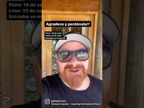 Agradece y perdónate
