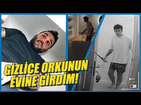 ORKUN IŞITMAK'IN EVİNDE GİZLİCE KALIP KORKUTTUM! (KILIÇLA GELDİ)@orkunisitmak