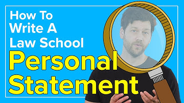 How To Write a Law School Personal Statement | Law School Personal Statement Example and Tips