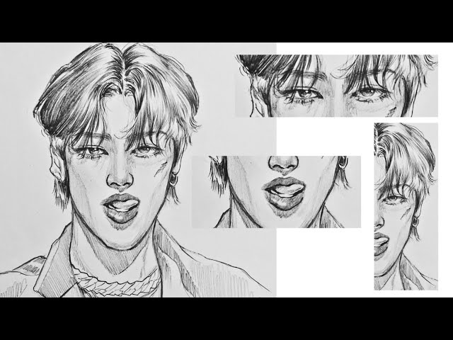 How to Draw Wooyoung from ATEEZ |pencil drawing /easy tutorial