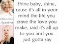 Christina Aguilera - Hello (Lyrics On Screen)