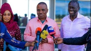 Dr Kizza Besigye welcomes back Erias Lukwago in the country