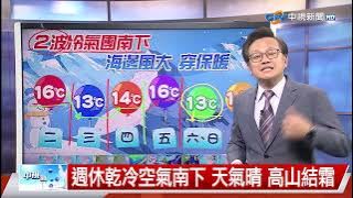 【立綱氣象報報】東北季風增強 沿海陣風大 氣溫下降│中視晚間氣象20241217