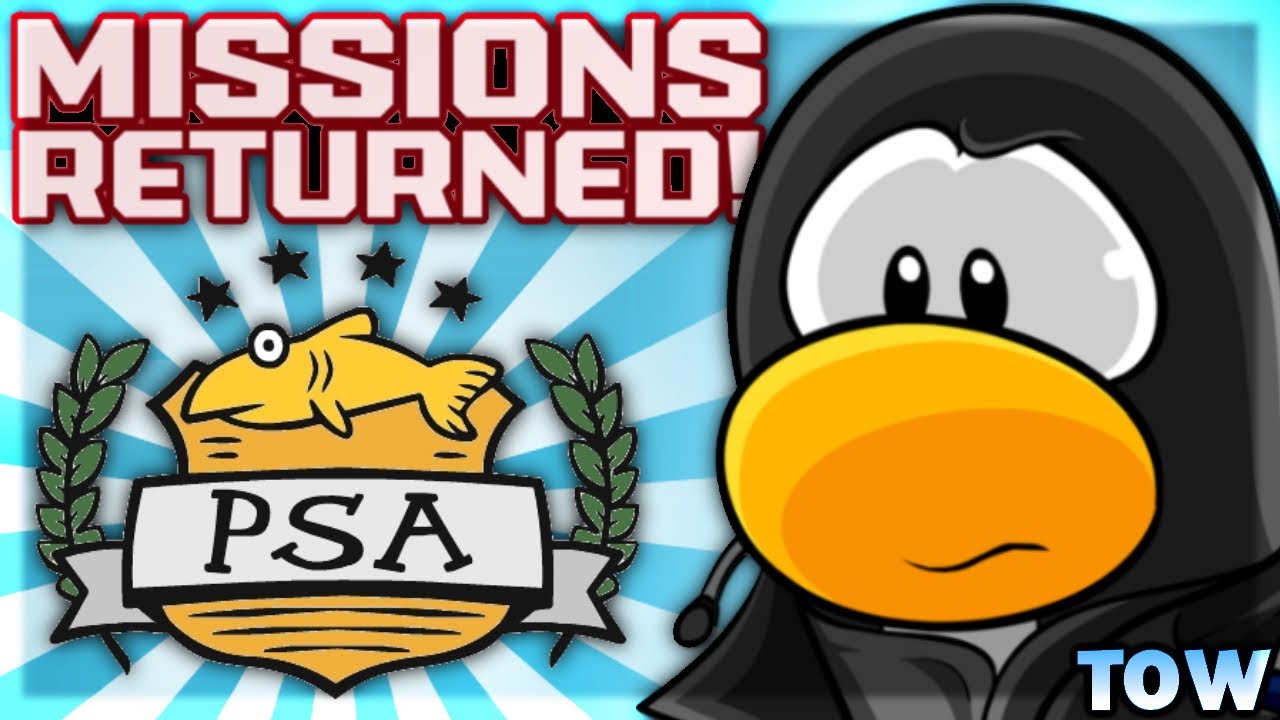 ? PSA MISSIONS ARE BACK! + SPY GEAR CODE ? | Club Penguin Rewritten -  YouTube