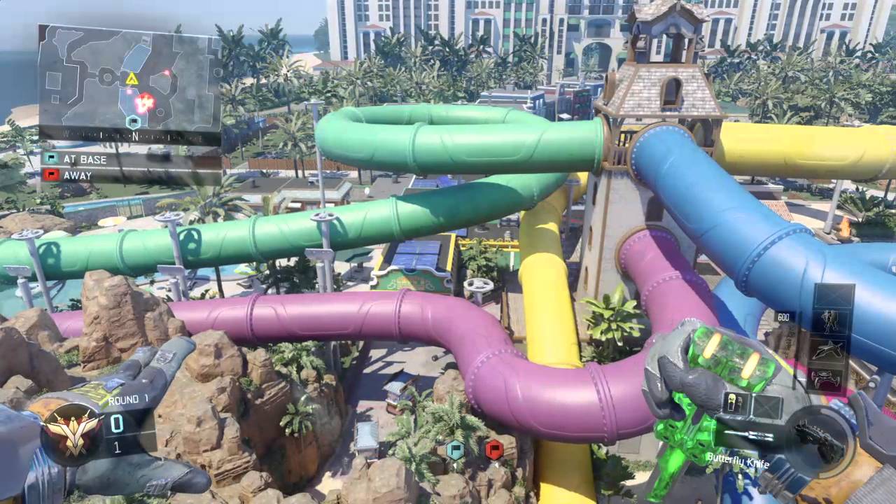 Bo3 Splash Highest Sky Barrier Glitch! On Top Of The Map!