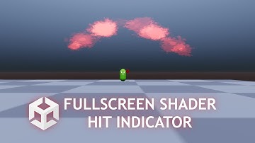 Simple hit indicator system, Full screen shader #Unity3D #unitytutorial #howto #shadergraph #CSharp