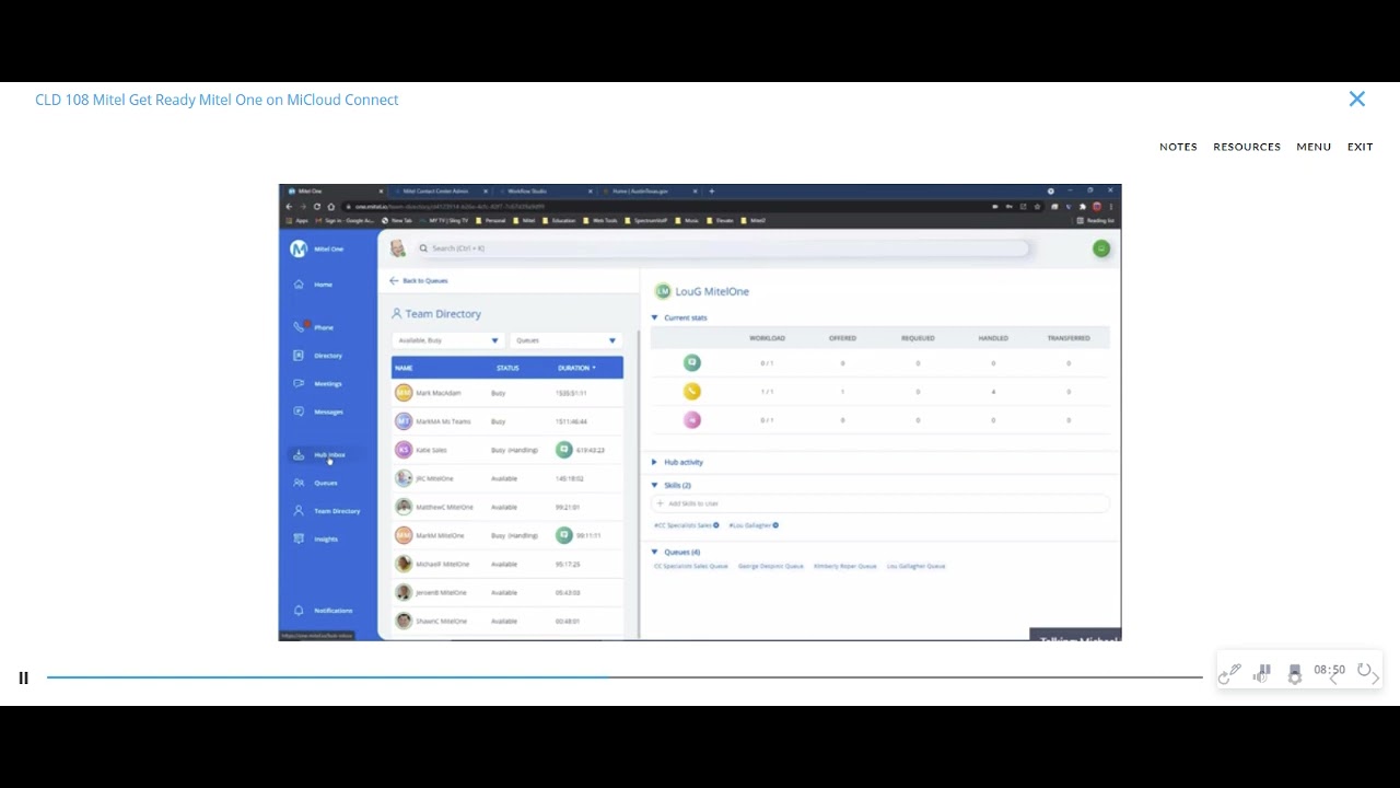 Mitel Software Mitel One Web Application Overview – QASXW
