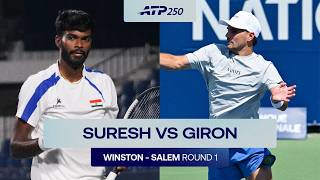 Dhakshineswar Suresh vs Marcos Giron Highlights | Winston- Salem Round 1