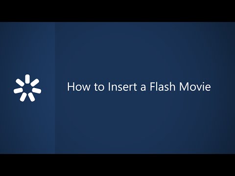 Video: Hur Man Sätter In Flash I En Presentation