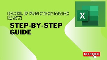 Master the IF Function in Excel | Step-by-Step Tutorial