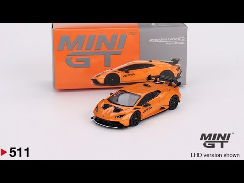 ミニカー MINI GT Lamborghini Huracan STO Arancio Mini GT 1:64 Lamborghini Huracán STO Arancio Borealis #511