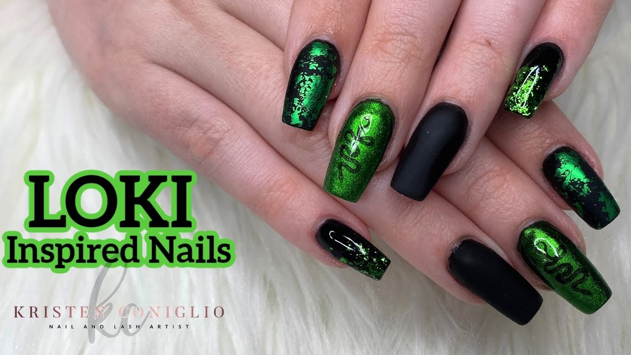 1. "Loki-inspired nail art for toes" - wide 5