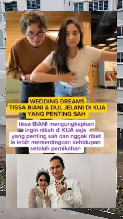 wedding dreams di  KUA yg pntng sah #tissabianiazzahra #duljaelani #viralvideo#viral #youtubeshorts