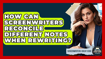 How Can Screenwriters Reconcile Different Notes When Rewriting? - Screenwriter