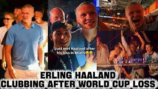 Erling Haaland At The Club In Miami Dancing & Celebrating In A Live Performance
